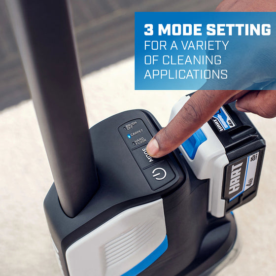 3 mode setting for a variety of cleaning applications
