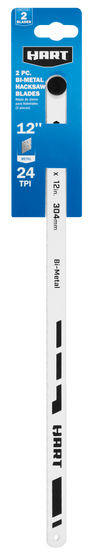 2 PC. 12" Bi-Metal Hacksaw Blades