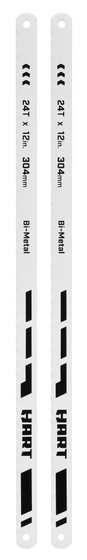 2 PC. 12" Bi-Metal Hacksaw Blades