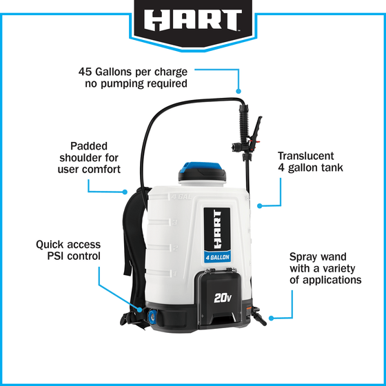 20V 4 Gallon Chemical Sprayer Kit