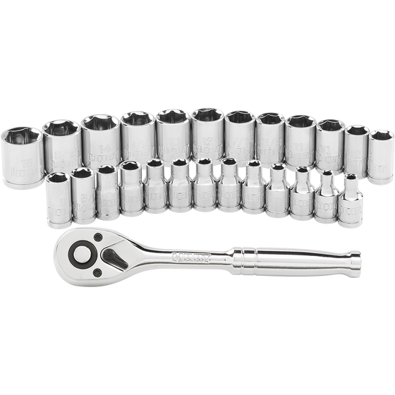 26 PC. 1/4" Drive Mechanics Tool Set
