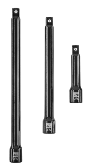 3 PC. 3/8" Drive Impact Extension Bar Set
