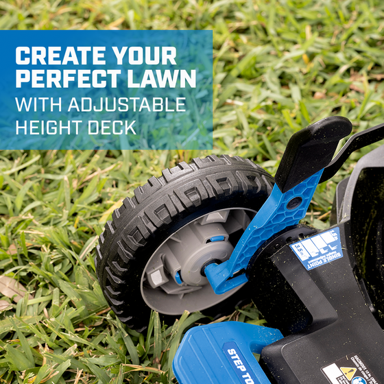 Create your perfect lawn with adjustable height deck