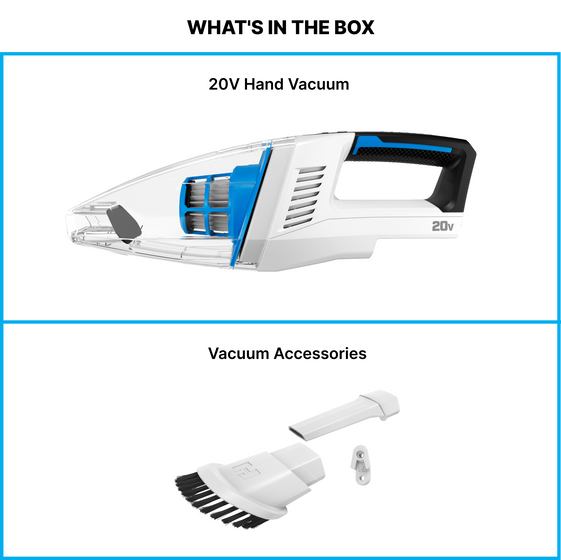Hart 20V Hand Vacuum, Vacuum Accessories