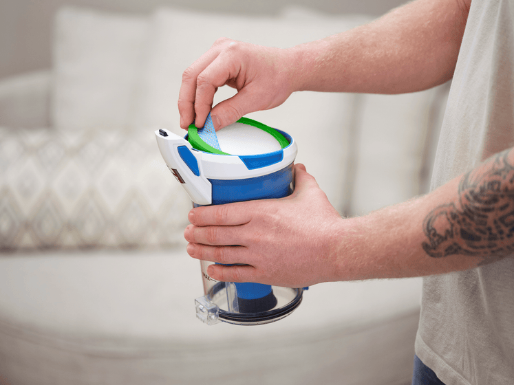 Vertical Bin Stick Vacuum Filter